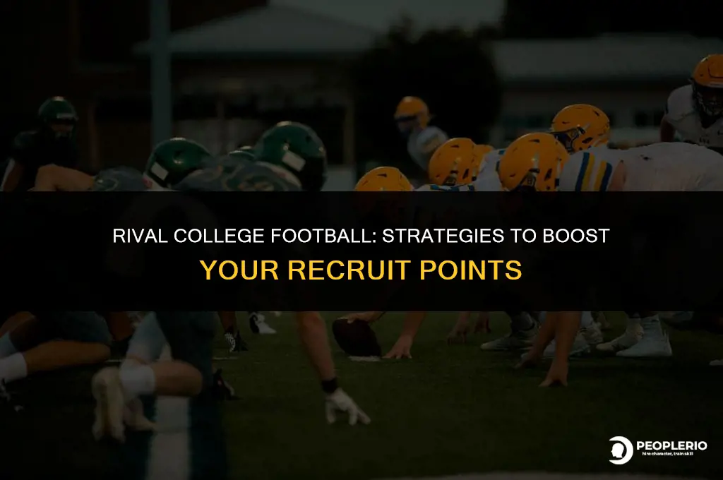 how do i get recruit points rival college football