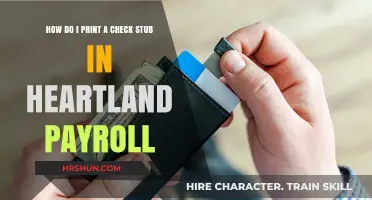 Effortlessly Print Check Stubs in Heartland Payroll: A Step-by-Step Guide