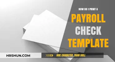 Effortlessly Print Payroll Check Templates: A Step-by-Step Guide