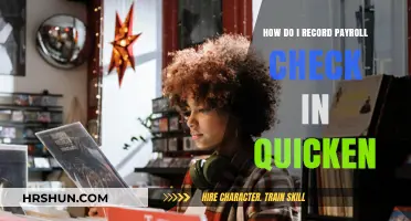 Efficiently Record Payroll Checks in Quicken: A Step-by-Step Guide