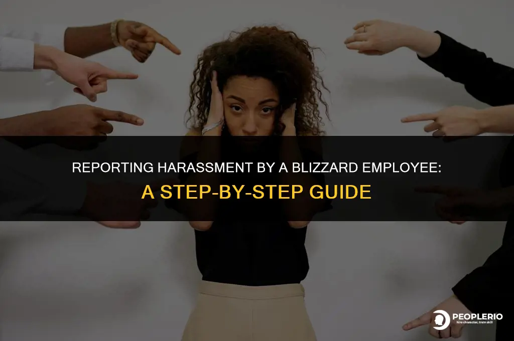 how do i report a blizzard employee for harassment
