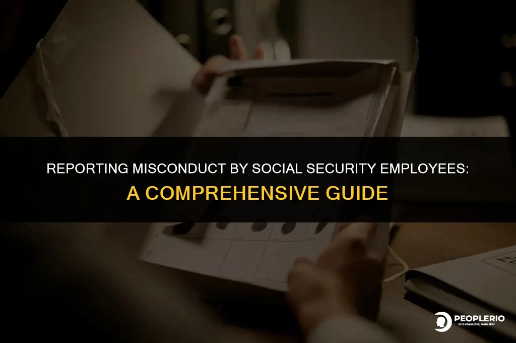 how do i report a social security employee