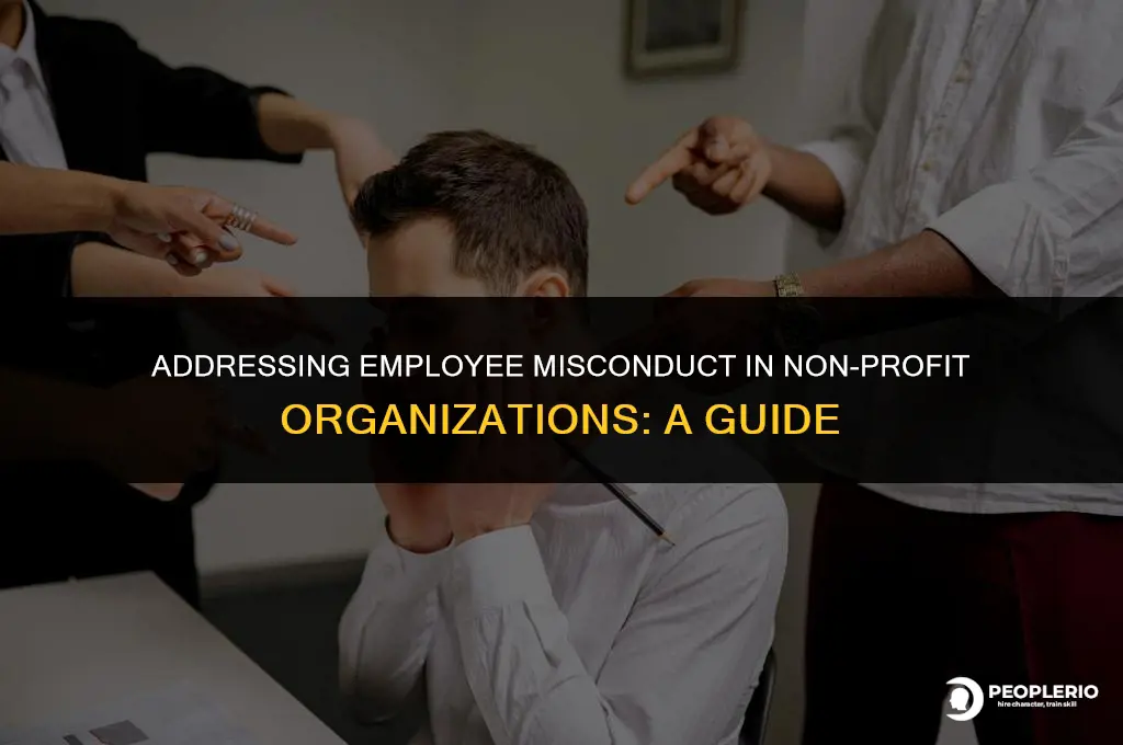 how do i report an employee misconduct non profit organizations