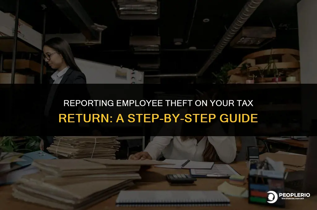 how do i report employee theft on a tax return