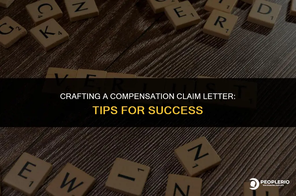 how do I write a compensation claim letter