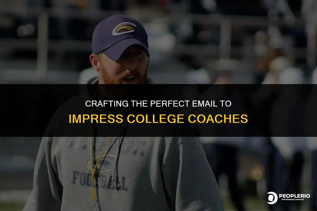 how do you email a college coach for recruiting