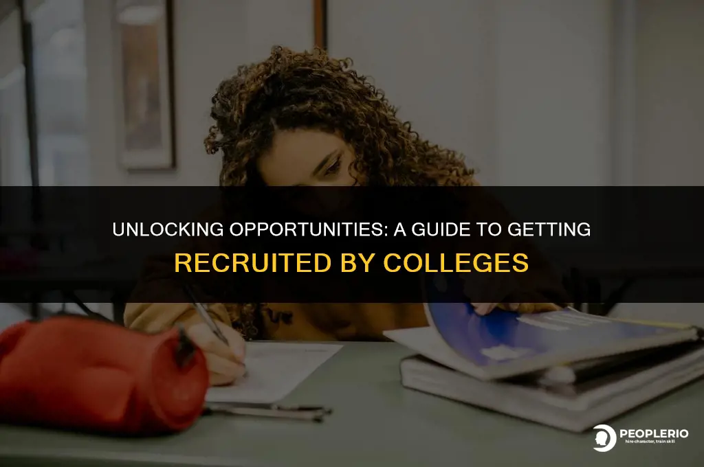 how do you get a college to recruit you