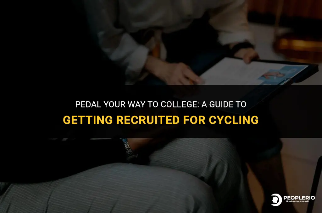 how do you get recruited for college cycling