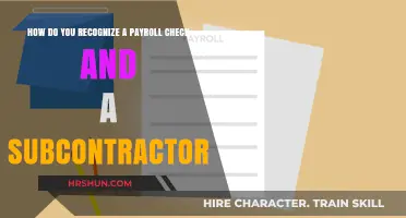 Identifying Payroll Checks and Subcontractor Payments: A Guide