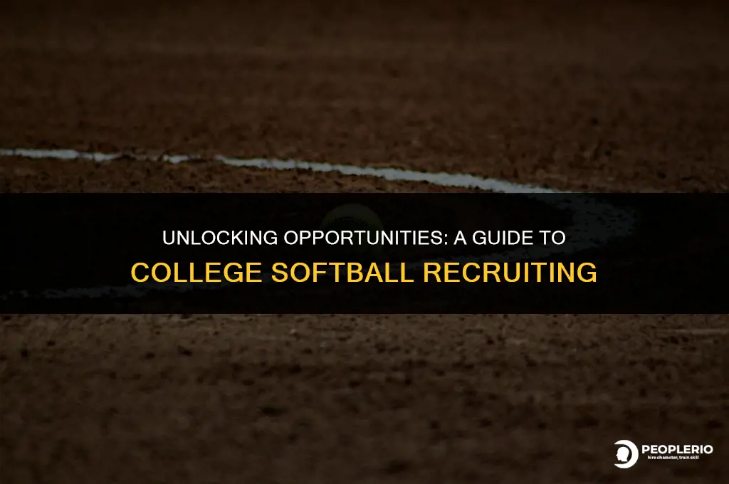how does college softball recruiting work