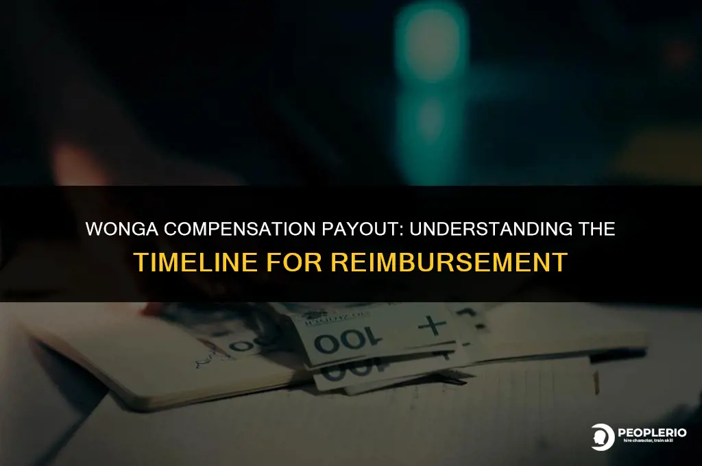 how long does wonga take to pay compensation