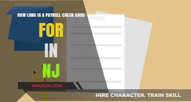 Understanding Payroll Check Validity in New Jersey