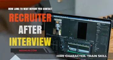 Navigating the Waiting Game: When to Reach Out to Recruiters Post-Interview
