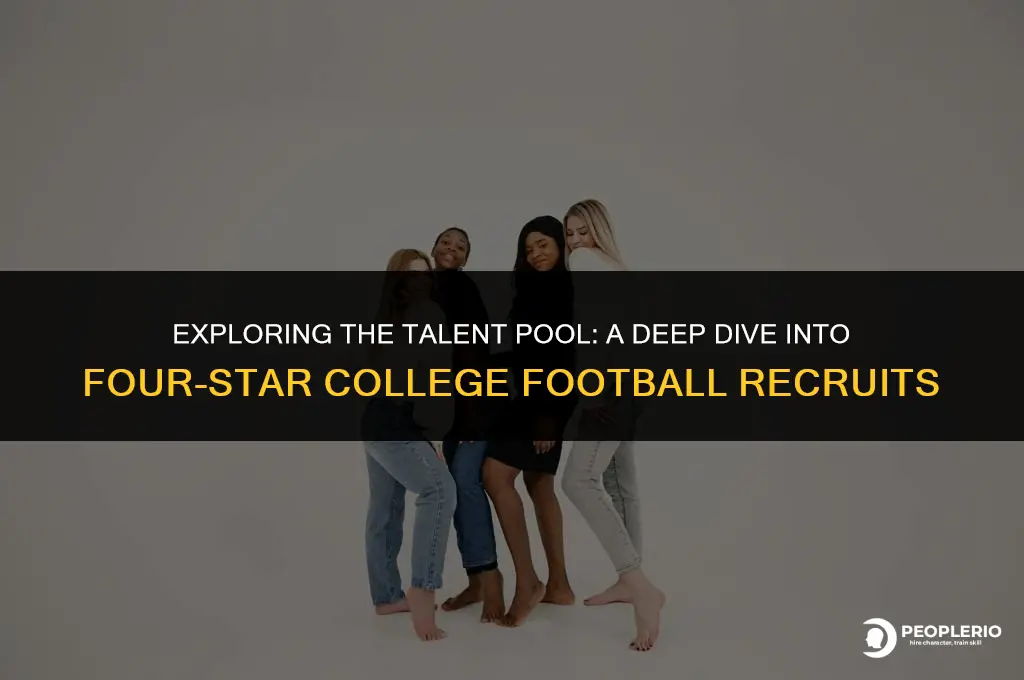 how many 4 star college football recruits are there