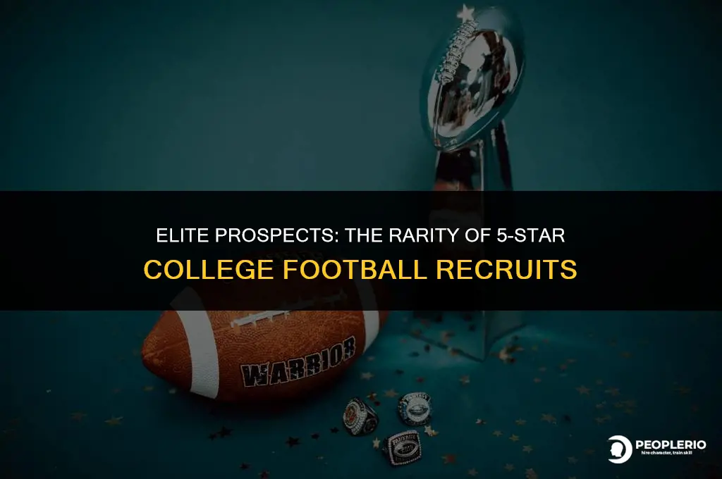 how many 5 star college football recruits are there