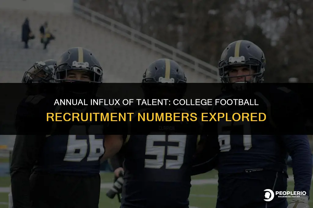 how many college football recruits in a year