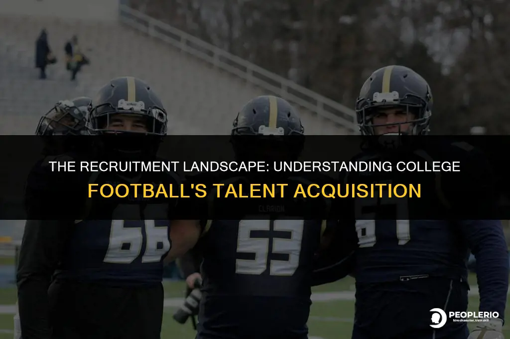 how many people are recruited for college football