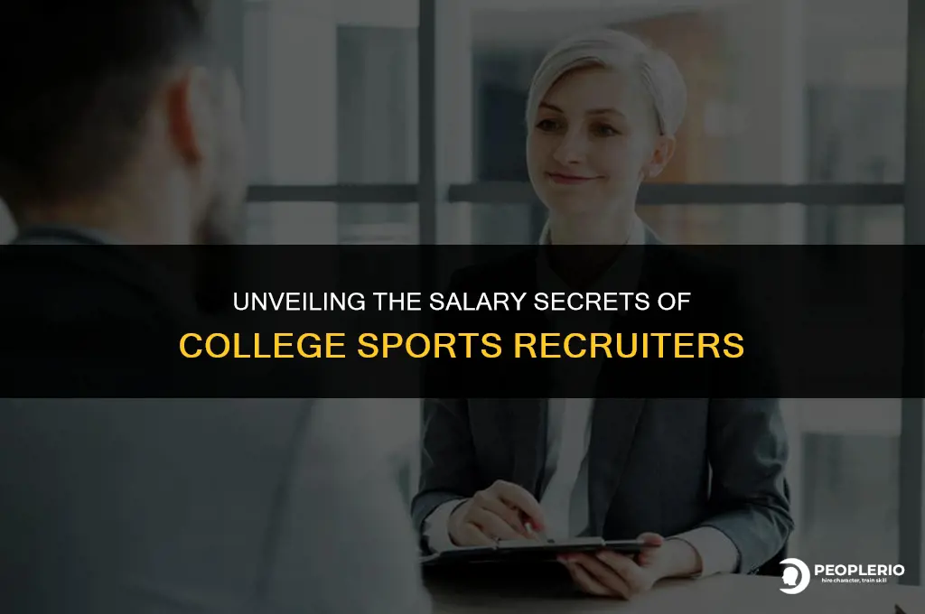 how much do college sports recruiters make