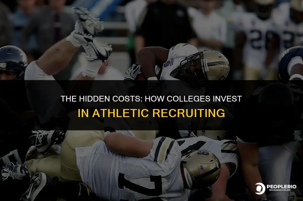 how much do colleges spend on athletic recruiting