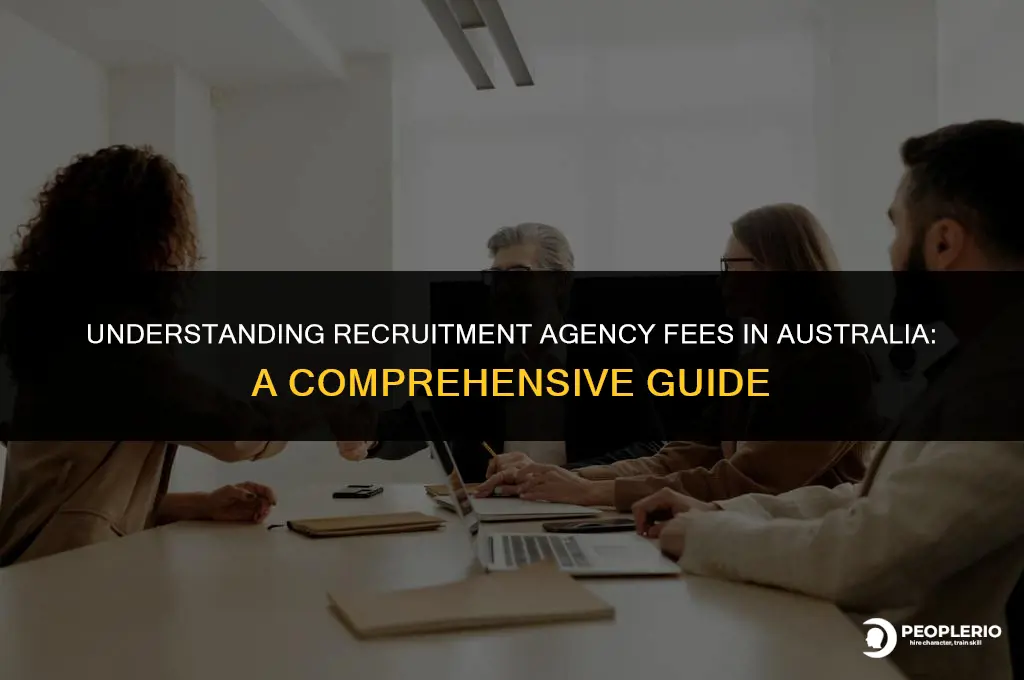 how much do recruitment agencies charge australia