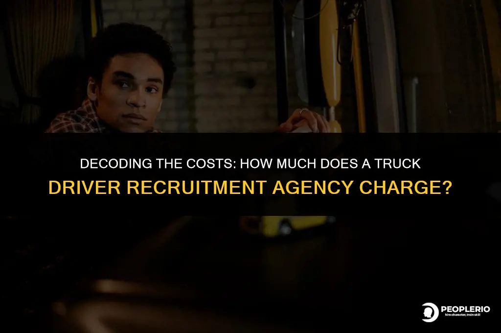 how much does a truck driver recruitment agency cost