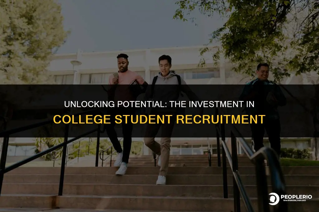 how much does it cost to recruit a college student