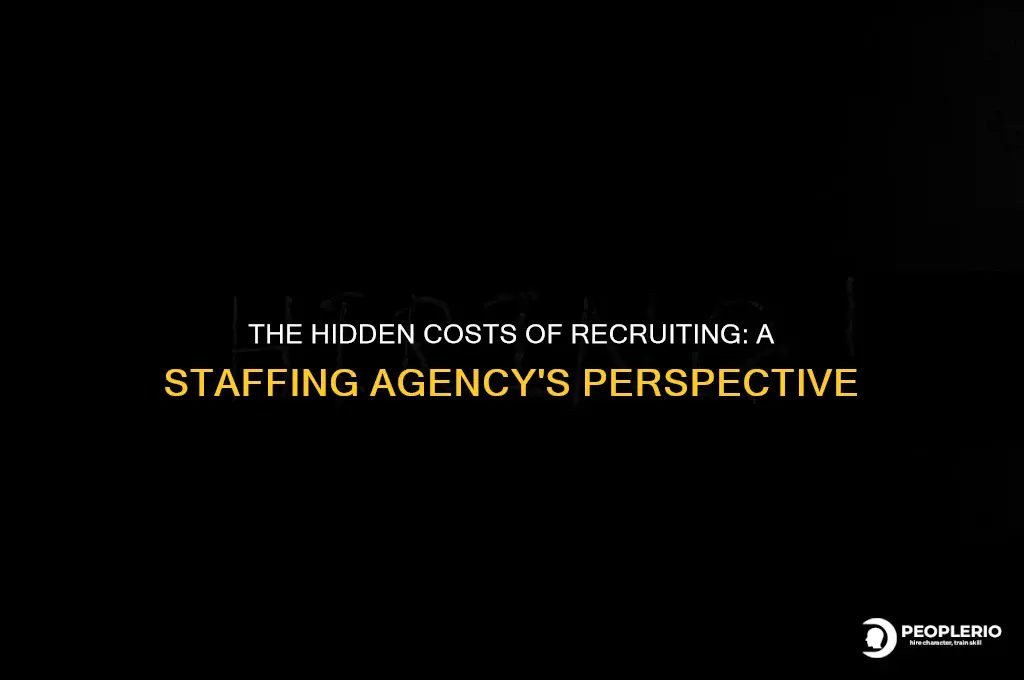 how much does recruiting costs a staffing agency