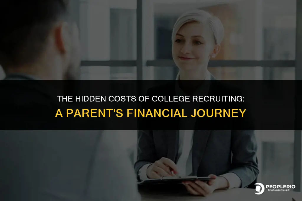 how much omney paretns spend on college recruiting