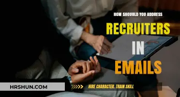 Effective Email Etiquette: Addressing Recruiters Professionally