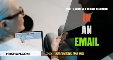 Professional Etiquette: Addressing a Female Recruiter in Your Email Correspondence