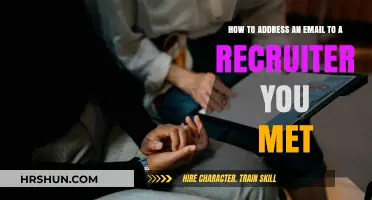 Crafting the Perfect Email to a Recruiter You Met: A Guide