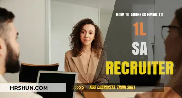 Crafting the Perfect Email to a 1L SA Recruiter: Tips and Tricks