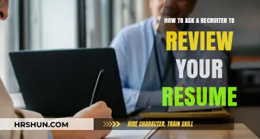 Boost Your Job Search: How to Ask a Recruiter to Review Your Resume