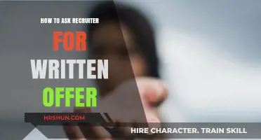 Securing Your Dream Job: How to Request a Written Offer from a Recruiter