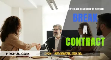 Navigating Contract Flexibility: How to Approach Recruiters About Breaking Agreements