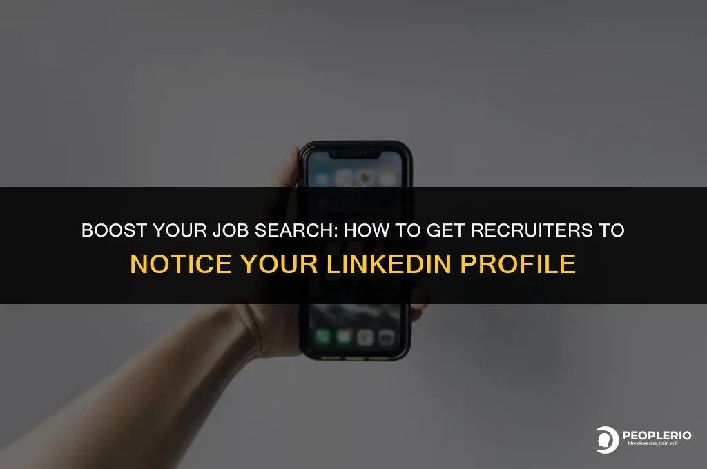 how to ask recruiter to look at your linkedin profile