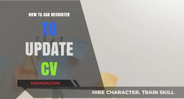 Proactive Steps to Request a CV Update from Recruiters