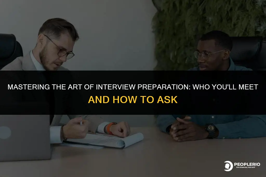 how to ask recruiter who you will be meeting interview