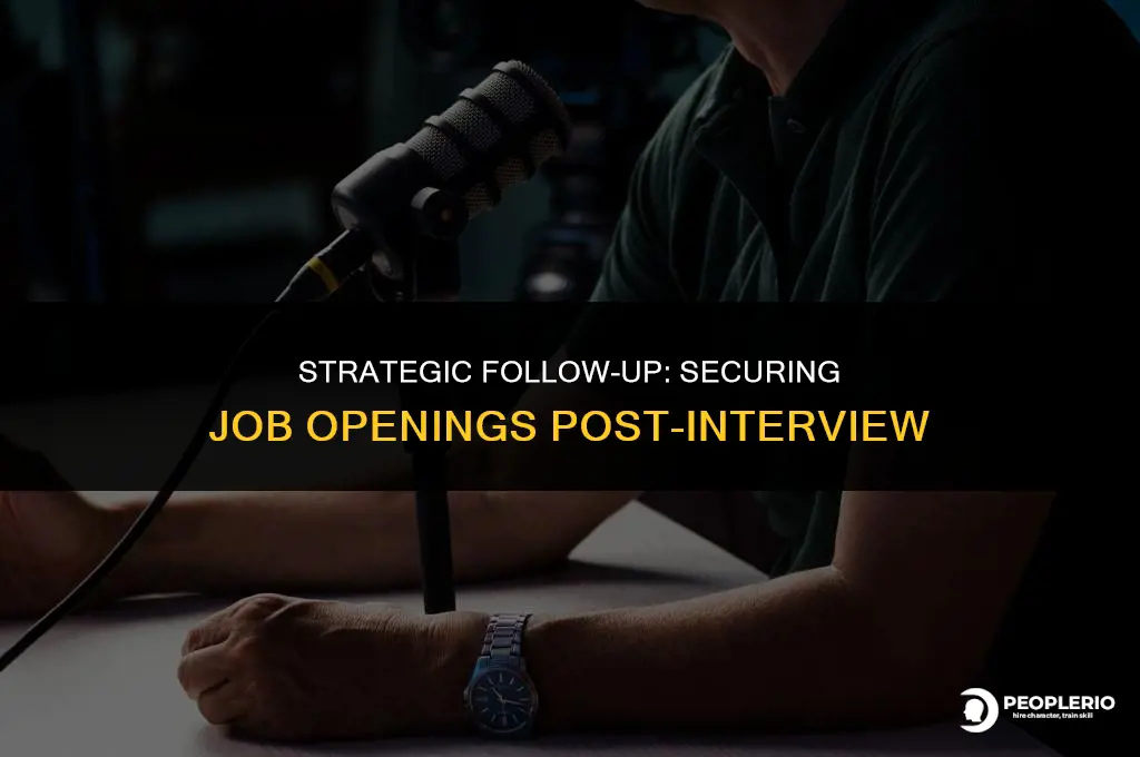 how to ask recruiters for opening after interview