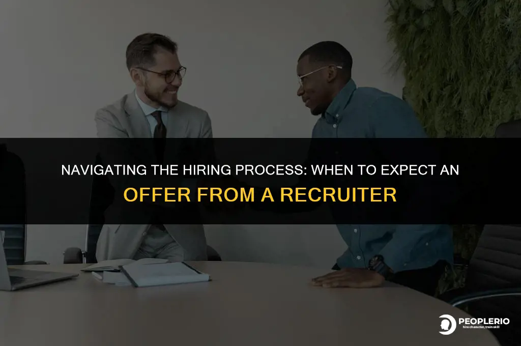 how to ask when they will send offer to recruiter