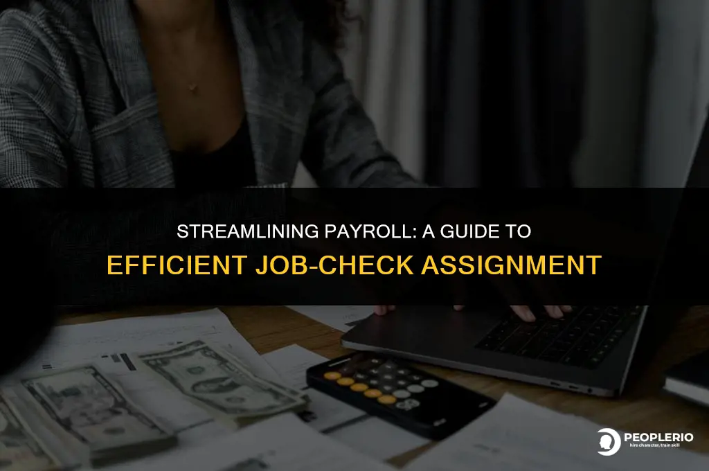 how to assign jobs to payroll checks