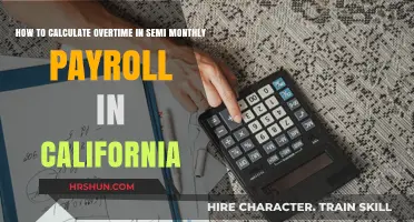 Calculating Overtime for Semi-Monthly Payroll in California: A Guide