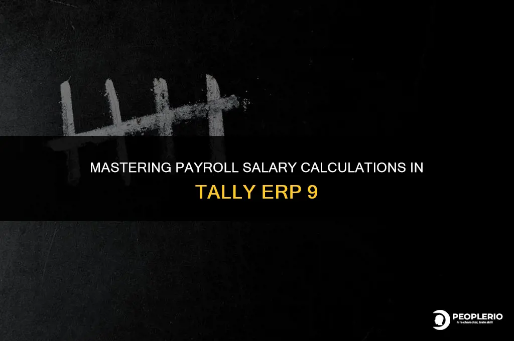 how to calculate payroll salary in tally erp 9