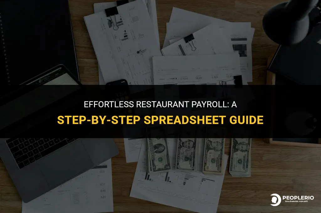 how to calculate restaurant payroll calculation spreadsheet