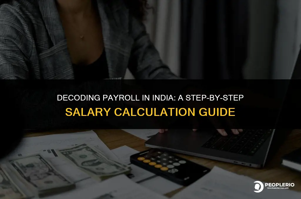 how to calculate salary in payroll india