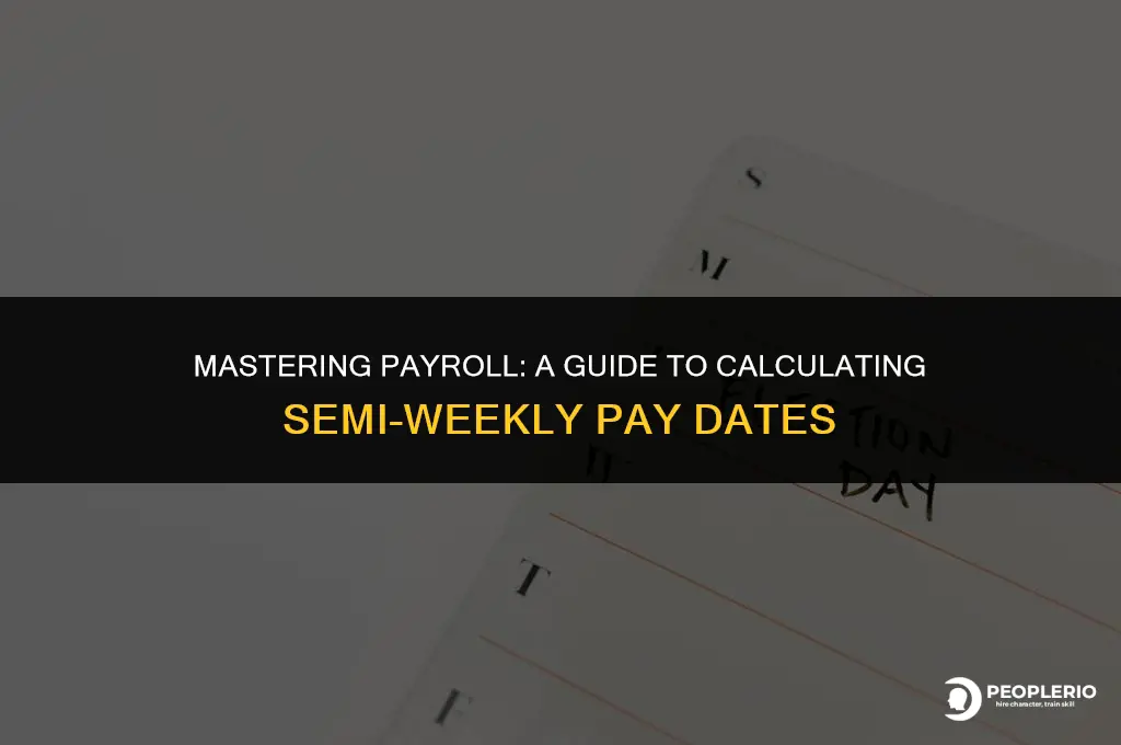 how to calculate semi weekly payroll date