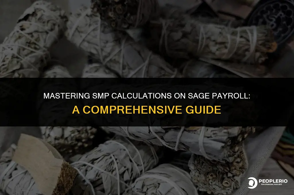 how to calculate smp on sage payroll
