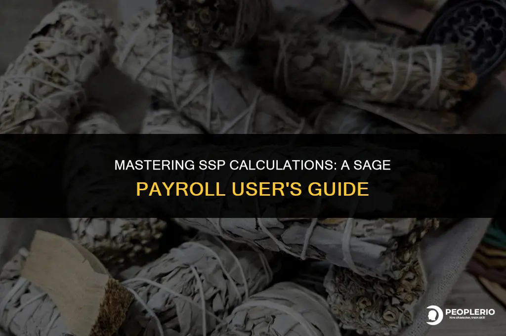 how to calculate ssp on sage payroll