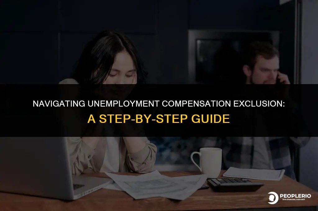 how to calculate unemployment compensation exclusion