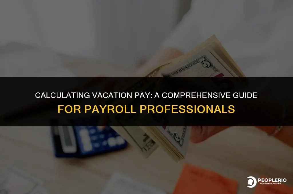 how to calculate vacation pay for payroll